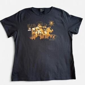 DIRECT FROM GRACELAND Unisex L Black Graphic T-Shirt